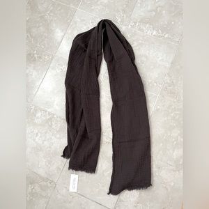 Laude the Label Brown cotton scarf. New with tags